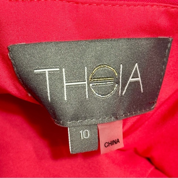 Theia Riley Pink High Low Cocktail Dress Size 10 - Picture 9 of 11